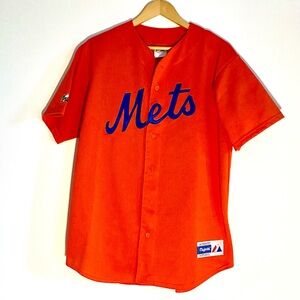 NY METS Vintage Majestic Jersey - Made in the USA Size L